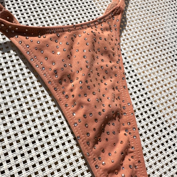 Minimale Animale x DbleuDazzled Crystal Embroidered Bikini Bottom - Picture 2 of 3